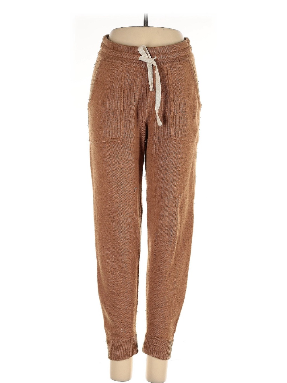 Madewell Tan Knit Drawstring Joggers